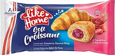 Produktbild von American Foods - Like Home Soft Croissant Strawberry 40g