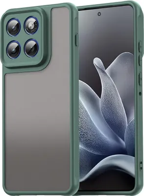 Immagine prodotto di Custodia per Motorola Edge 70 - Cover posteriore Phonesta AirFrost Semi-Trasparente - Verde opaco