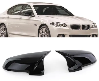 Für BMW F10 F11 F06 F12 F13 F01 Schwarz Glanz Spiegel Kappen KOMPLETTE GEHÄUSE in der Farbe Schwarz von Carparts-Online GmbH