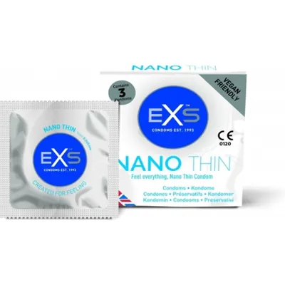 Obrázok produktu pre EXS Nano Thin Ultra Tenké prezervatívy, 3 kusy