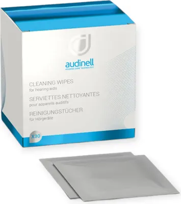 Produktbild von audinell Desinfektionstücher Reinigungstücher insbesondere für Hörgeräte cleaning wipe for hearing aids 00 SVI-59