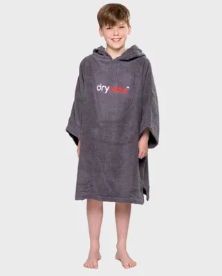 Produktbild von DRYROBE Handtuchmantel Bio KIDS Grau 5-9