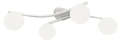 Zdjęcie produktu dla Lampa wisząca Opus ze stali w kolorze białym ze szkłem