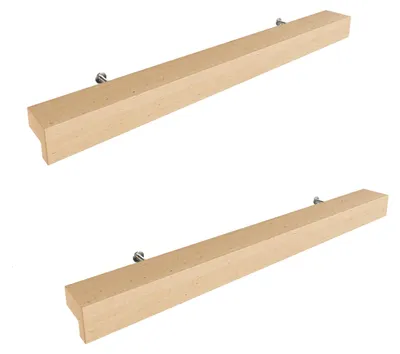 Produktbild von Sossai Holz Möbelgriffe aus Buche | GAH01 | Lochabstand 160mm, Länge 220mm, 2 Stück