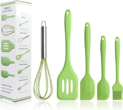 Image de Kit de cuisine 5 pièces, couleur:vert
