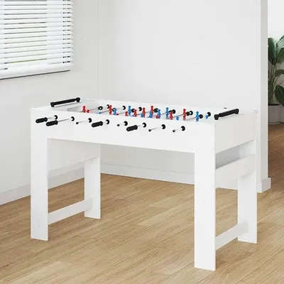 Imagen del producto de Mesa de futbolín, 125 x 60,5 x 80 cm. Mesa de futbolín, color blanco