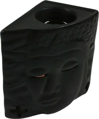 Produktbild von Keramik Duftlampe - Buddha 1 Schwarz, 12*10*7 cm, Duftlampen & Öllampen