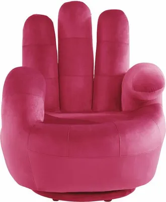 Produktbild von CATCHY Drehsessel aus Velours - Fuchsia