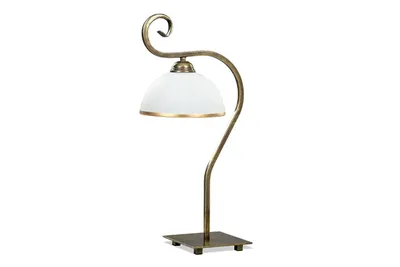 Produktbild von Emibig WIVARA - 1 Leuchttischlampe Gold mit Glasschirm, E27
