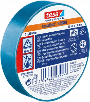 Immagine prodotto di Nastro isolante elettrico 5000v pcw 20m:19mm blu (h5394877)