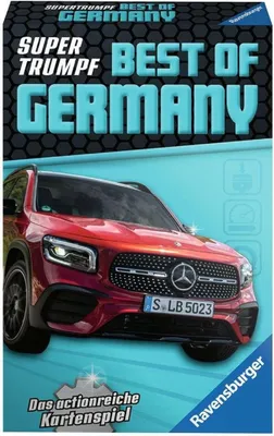 Produktbild von Ravensburger Kartenspiel, Supertrumpf Best of Germany 20688, Quartett und Trumpf-Spiel für Technik-Fans ab 7 Jahren