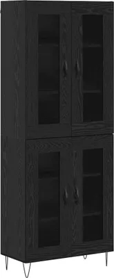 Image de Haut Armoire Chêne noir 69,5 x 34 x 180 cm Bois d'ingénierie
