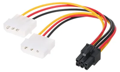 Image de 4p vers 6p câble d'alimentation carte graphique 4 pin Molex vers 6 pin PCI-Express câble d'alimentation PCIE