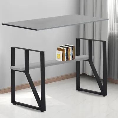 Produktbild von Metallische Möbelbeine - Tischbeine - Möbelbeine - Set von Tischbeinen - Schwarze Beine - Verstellbare, rutschfeste Füße