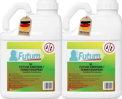 Produktbild von Futum 2x5L Ameisenspray | Biozdfreies Ameisenmittel | auf Wasserbasis gegen Ameisen, Termiten, Larven & Eier