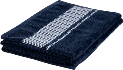 Obrázek produktu pro Ručníky Ručník Osuška MAIARA Bavlněná modrá s ozdobným prošíváním 70x130 cm HOMLA