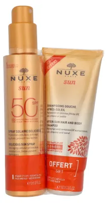 Zdjęcie produktu dla Nuxe Sun Spray SPF 50 150ml z szamponem po opalaniu