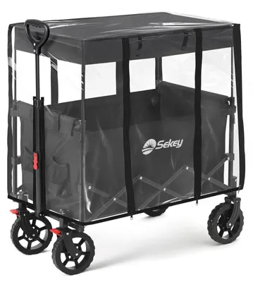 Produktbild von Sekey Bollerwagen Regenschutz für Bollerwagen Faltbar mit Dach für S4018