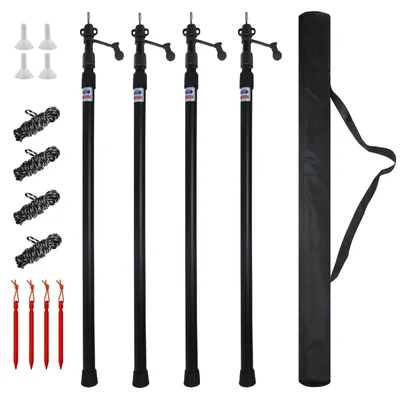Immagine prodotto di Solidchoice - Set di 2 pali per tende da campeggio in alluminio