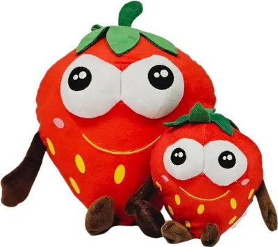 Produktbild von Erdbeere Kuscheltier Plüschtier Obstkorb süsse Früchte 23 cm rot
