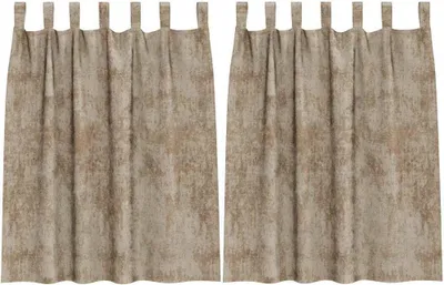 Obrázok produktu pre vidaXL Zamatové závesy so záclonami 2 ks šampanské 140 x 140 cm zamat