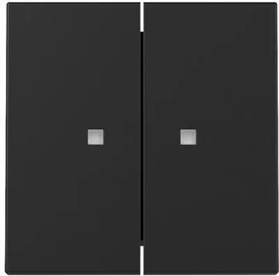 Produktbild von GIRA 3631005 Wippe 2f Kontrollf. System 55 Schwarz m