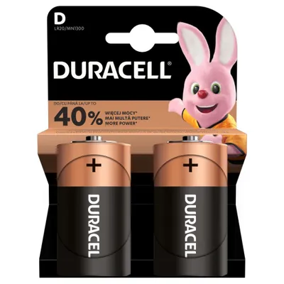 Zdjęcie produktu dla Duracell MN1300, Jednorazowa bateria, D, Alkaliczny, 1,5 V, Czarny, Złoto, -20 - 54 °C