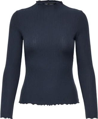 Produktbild von Only ONLEMMA L/S HIGH NECK TOP NOOS JRS Ombre Blue/MELANGE M