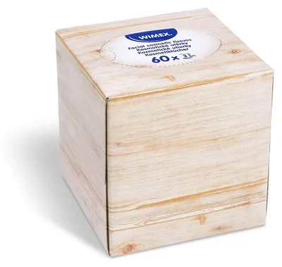 Produktbild von 240x Kosmetiktücher 100% Zellstoff 3-lagig in Spenderbox weiß