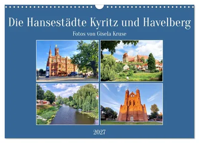 Produktbild von Die Hansestädte Kyritz und Havelberg (Wandkalender 2027 DIN A3 quer), CALVENDO Monatskalender