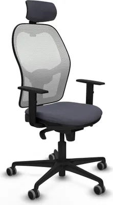 Image de Chaise de bureau avec appui-tête Piqueras y Crespo 1D036G2 Gris foncé