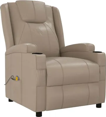 Produktbild von vidaXL Massagesessel Cappuccino-Braun Kunstleder