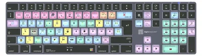 Produktbild von Logickeyboard LKB-FCPX10-TM-UK, Volle Größe (100%), Kabellos, Bluetooth, QWERTY, Grau, Titan