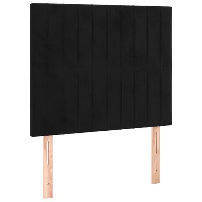 Zdjęcie produktu dla Zagłówek czarny 90x5x118/128 cm aksamit