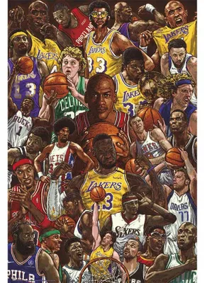 Image de BASKETBALL SUPERSTARS - 61x91,5cm - Affiche Poster