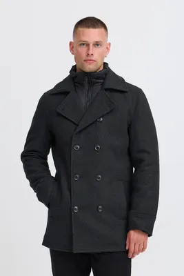 Produktbild von INDICODE IDLuxeno Herren Wintermantel Wollmantel Winterjacke Wollmischung regular fit