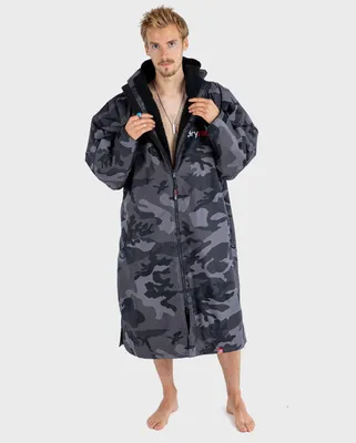 Produktbild von DRYROBE Advance Long Sleeve Schwarz Camo L