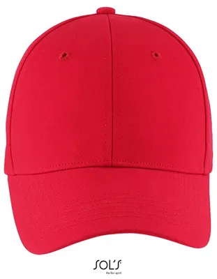Produktbild von SOLs 03093 | Six Panel Cap Blaze, 6-Panel-Form - Farbe: Red - Größe: One Size