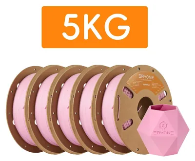 Produktbild von PLA Filament - Mattes 3D Drucker Filament - 1,75 mm Durchmesser - 5 kg Spule - Für FDM 3D Drucker - Rosa