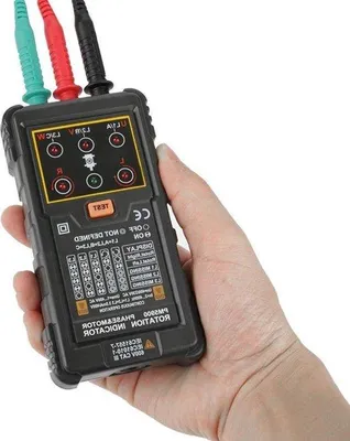 Productafbeelding van Draagbaar testapparaat voor 3-fasemotoren - met draaistang voor installatie en reparatie - 3-fasen serviceapparaat