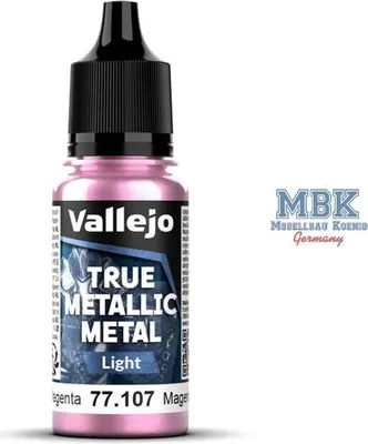 Imagen del producto de Vallejo VA77107, pintura metálica "Metal Light" – color: carmín magenta