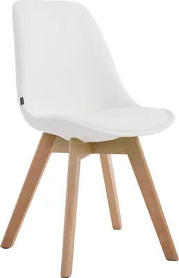 Produktbild von Stuhl HLO-CP58 Kunstleder Natura  weiß