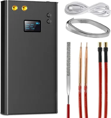Produktbild von Punktschweißgerät - 3GOA - Wiederaufladbar - 7500 mAh Akku - Tragbar Handgerät - Energiespeicher - - Schwarz