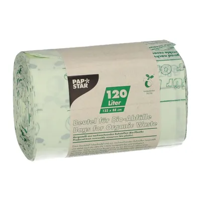 Produktbild von Papstar 87664, 120 l, Grün, Polyacticsäure (PLA), 1230 mm, 880 mm, 10 Stück(e)
