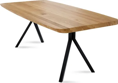 Produktbild von Esstisch Danette 10 180x77x90 Esszimmertisch Massivholz Wildeiche
