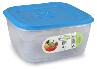 Obrázok produktu pre GioStyle, vzduchotesný, štvorcový, modrý – nádoba 4,0 L