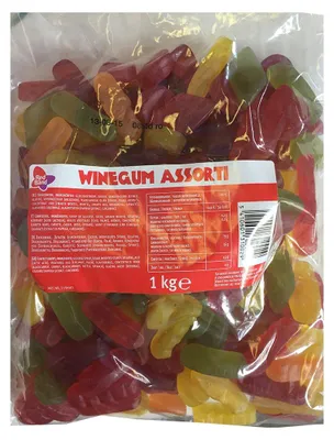 Obrázek produktu pro Ovocná žvýkačka Red Band Assortie barevná anglická vinná žvýkačka 1000g