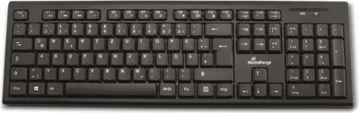 Produktbild von Mediarange Funk Tastatur Keyboard QWERTZ kabellos schwarz MROS111