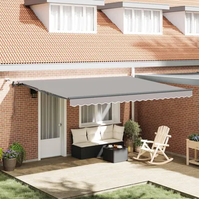 Immagine prodotto di Maison Exclusive - Telo per tenda da sole grigio chiaro 450 x 300 cm in poliestere