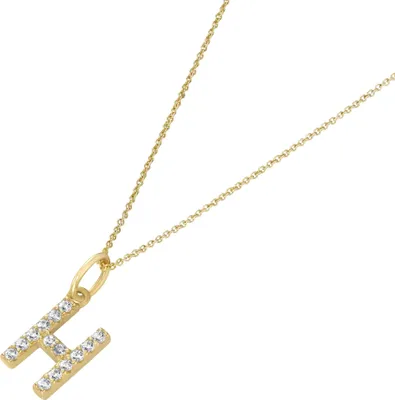 Produktbild von Kette Luigi Merano Anhänger Buchstabe H mit Zirkonia, Gold 375 Gold 45 cm